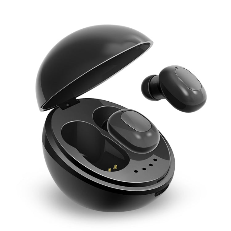 Écouteurs Bluetooth sans fil A10 TWS en forme de capsule spatiale avec boîtier de chargement magnétique et cordon, prise en charge des appels HD et couplage automatique Bluetooth, noir, noir et blanc, blanc, blanc et noir